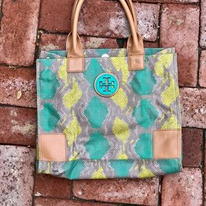 Tory Burch Green & Teal Tote